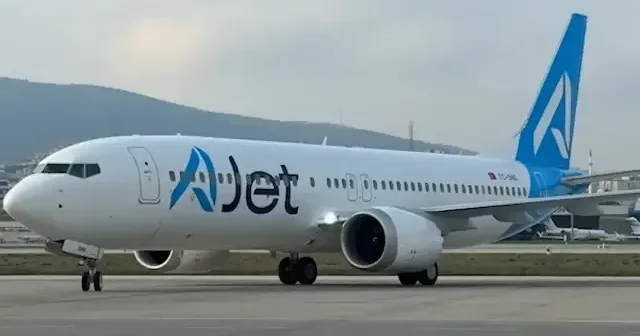 AJet filosuna bir yeni uçak daha katıldı VİDEO İZLE