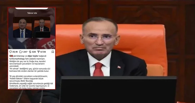 Bakan Ersoy un eşinden gündem olacak hareket! Bekir Bozdağ a tepki paylaşımını beğendi: O çocukların ahı kolay çıkmaz