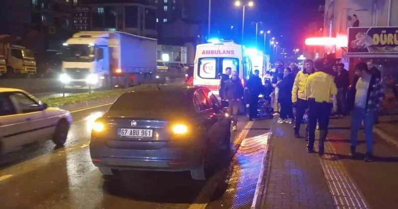Ereğli’de motosiklet devrildi: 2 kişi yaralandı