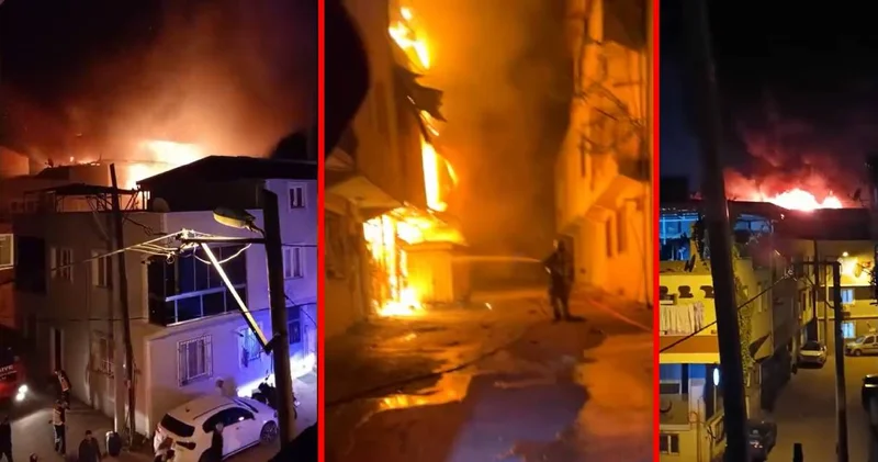 3 katlı binada yangın! Bitişiğindeki 4 katlı binaya sıçradı