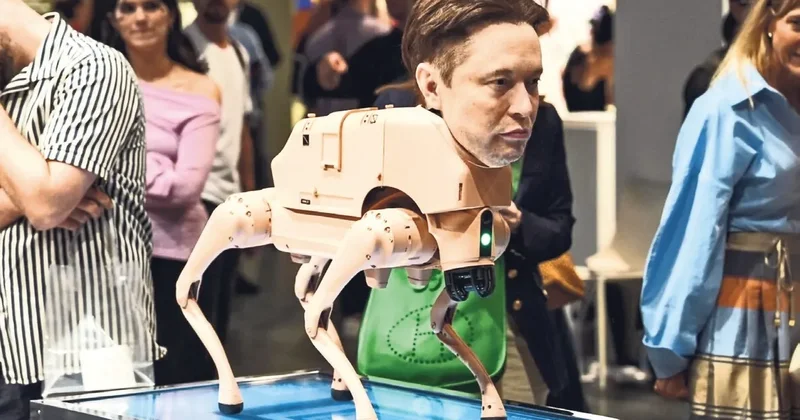 FUNDA KARAYEL Yarı insan, yarı köpek milyarder robotlar sahnede