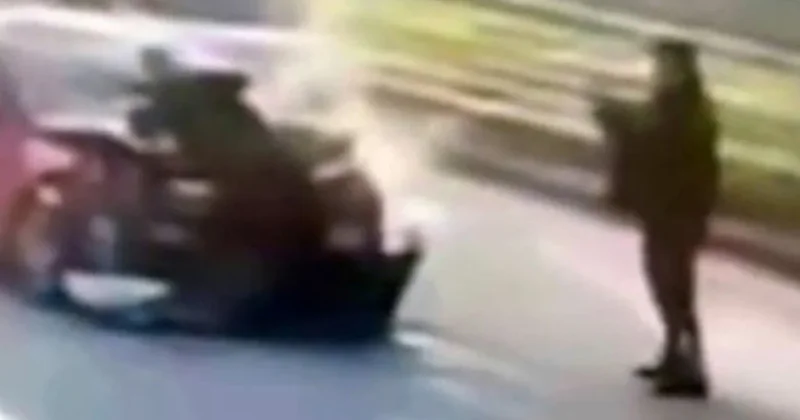 Eski eşiyle evli olan polisi önce ezdi sonra fotoğrafını çekip sosyal medyadan yayınladı Sözcü Gazetesi