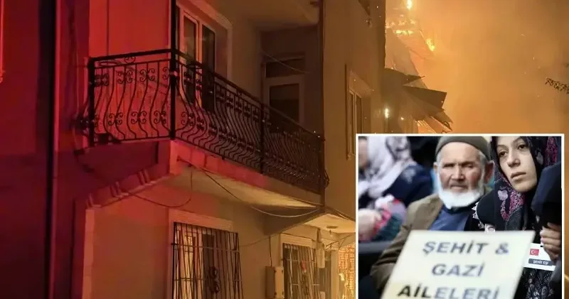 Şehit polisin babasının evi alevlere teslim oldu Bursa Haberleri