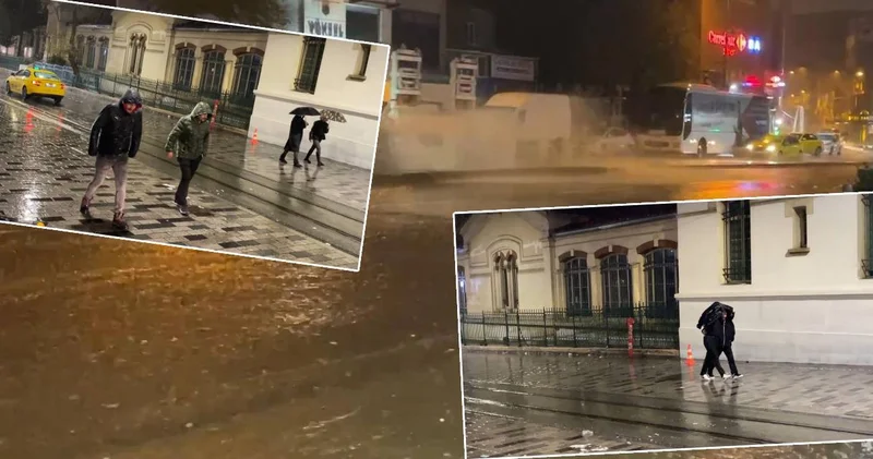 Meteoroloji ve Valilik uyarmıştı: İstanbul da şiddetli yağış etkili oldu!