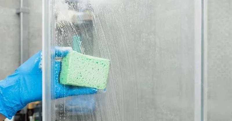 Duş kabinindeki lekelerin kökünü kazıyor: Camlar ayna gibi parlıyor Sözcü Gazetesi