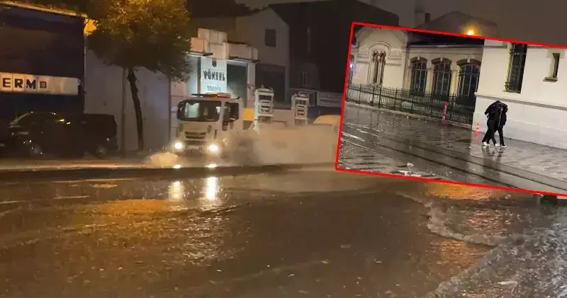 İstanbul da sağanak etkili oluyor