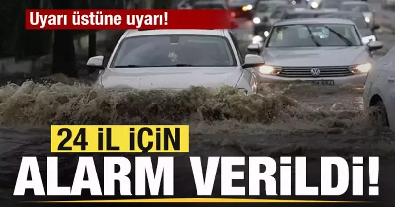 Meteorolojiden son dakika duyurusu! 24 il için alarm verildi! Kar ve yağmur bekleniyor