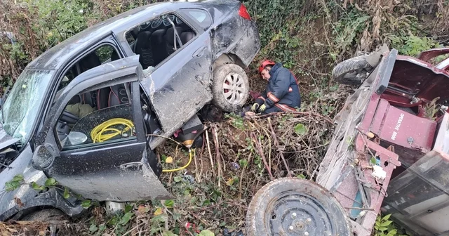 Otomobille çarpışan 3 tekerlekli motosikletteki çift yaşamını yitirdi Ordu Haberleri