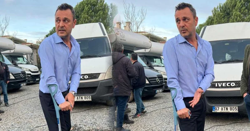 Merdivenlerden düşen ünlü oyuncunun dizi parçalandı!