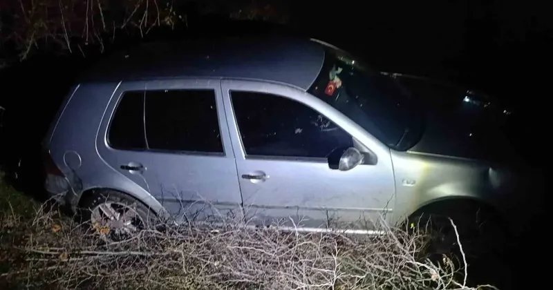 Susurluk’ta otomobil şarampole uçtu: 1 yaralı