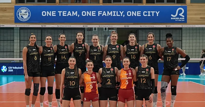 Galatasaray Kadın Voleybol Takımı set vermeden galip!