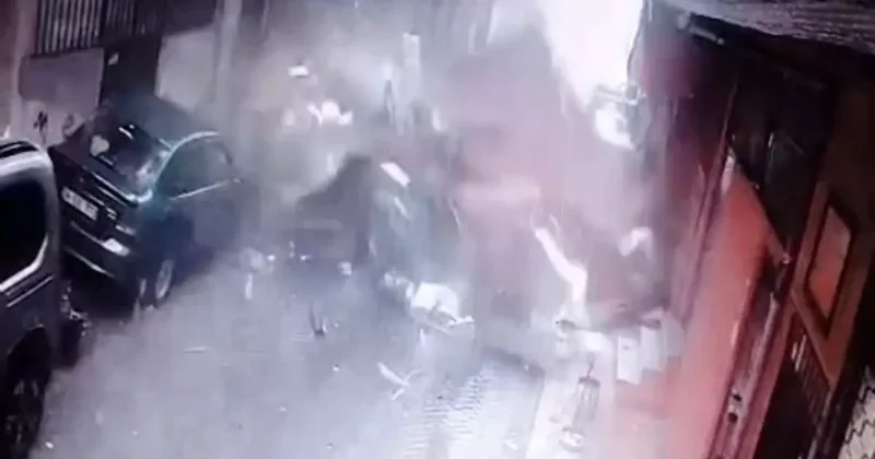 Fırtına dehşeti yaşattı! Ölümden saniyelerle kurtuldular