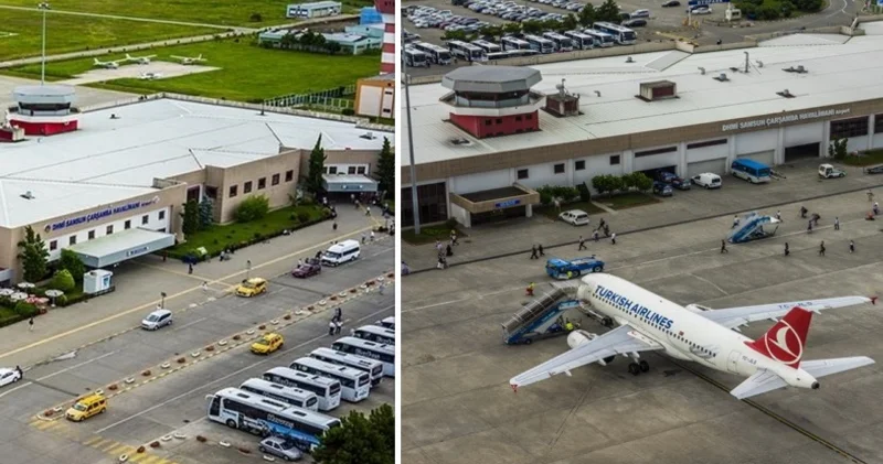 Samsun Çarşamba Havalimanı 2025 yılında 1 milyon 594 binden fazla yolcuya hizmet verdi Samsun Haberleri