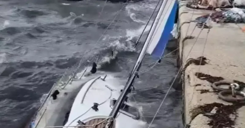 Keşan’da tekne battı, çatılar uçtu, iş yerleri hasar gördü