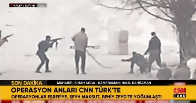 Suriye’de yaşanan sıcak çatışma anları canlı yayında görüntülendi