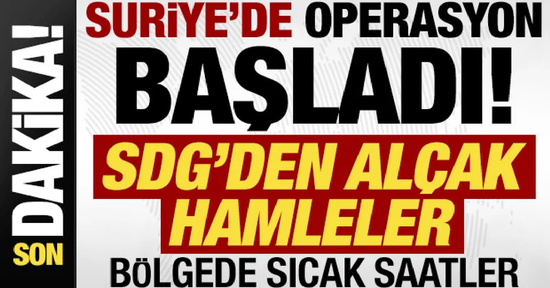 Son dakika: Suriye ordusu nokta atışı operasyonuna başladı! SDG den alçak hamleler...