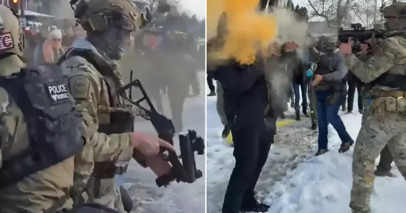 Cinayet sonrası tansiyon yükseldi! Polisten halka sert müdahale