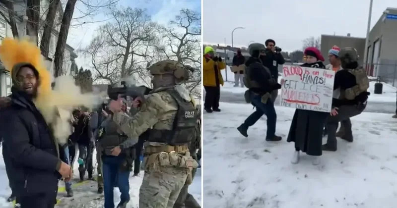 Minneapolis te tansiyon yüksek: Protestoculara polis müdahale etti