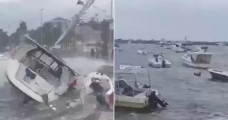 İstanbul’da fırtına bilançosu: Boğaz trafiği durdu, tekneler battı, saat 22.00 uyarısı