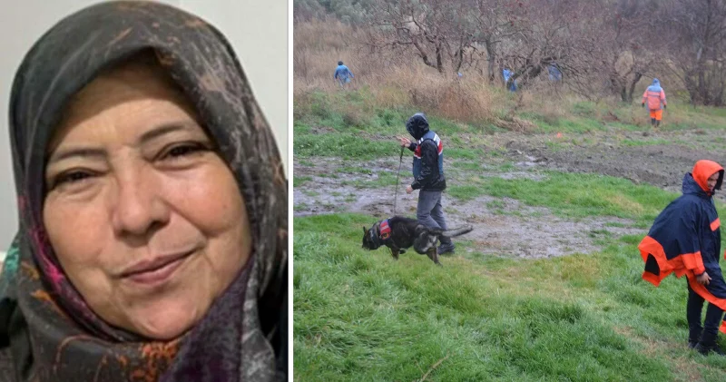 Manisa da kaybolan 52 yaşındaki kadın kadavra ve iz köpekleri ile aranıyor Manisa Haberleri