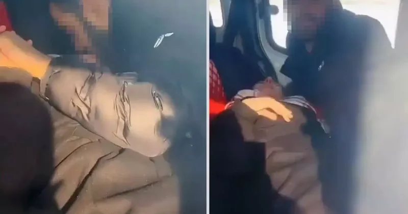 Görüntü Türkiye den! Arabada uygunsuz yakalanan çift, öfkeli teyzenin hışmına uğradı