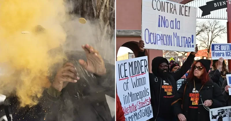ICE polisleri ABD li kadını öldürdü, protestolar patladı! Halk sokağa indi