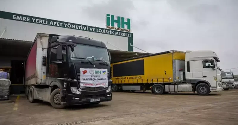 İHH dan Ukraynalı savaş mağdurlarına 4 tırlık yardım