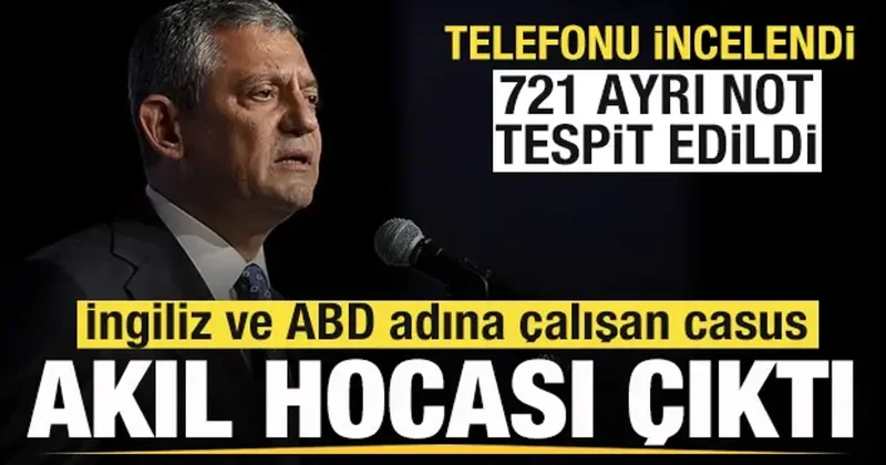Casusluktan tutuklanan Hüseyin Gün CHP nin akıl hocası çıktı! 721 ayrı not tespit edildi