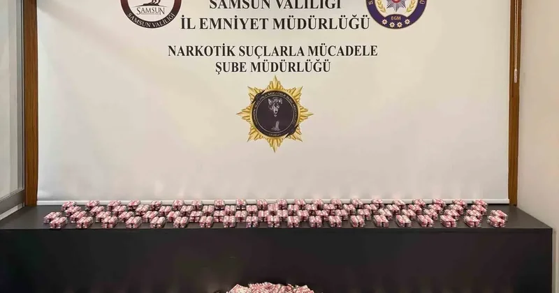 Samsun’da 5 bin adet uyuşturucu hap ele geçirildi: 2 gözaltı