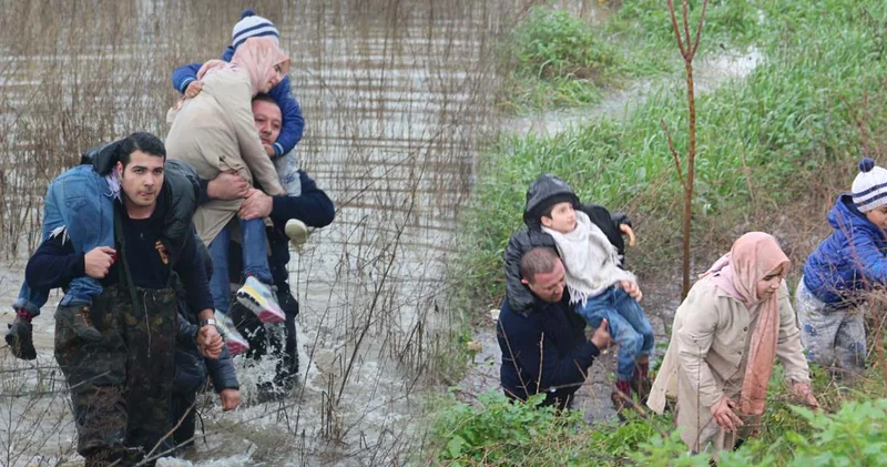 Mahsur kalan baba ve çocuklarının yardımına itfaiye koştu!