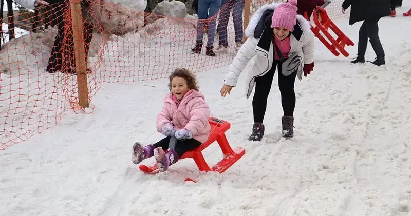 Ordu’da 1500 rakımlı yaylada kar festivali