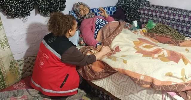 Yangın mağduru aileye barınma ve sosyal destek Aydın Haberleri