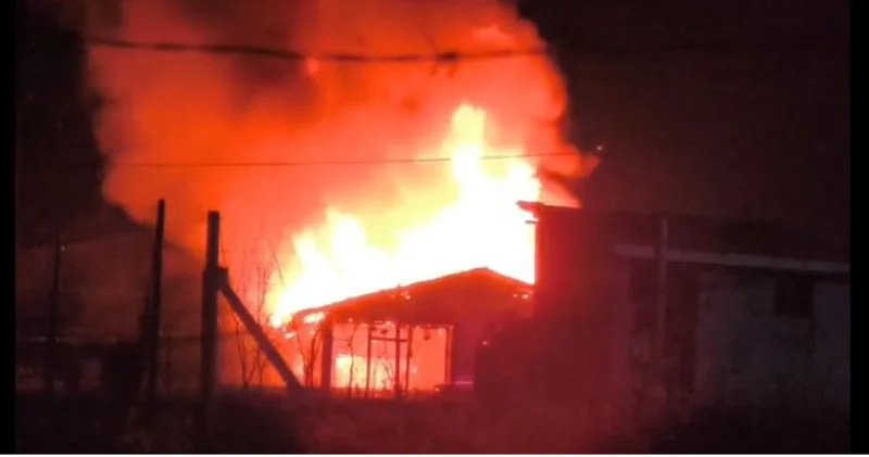 Çorum’da bağ evinde yangın