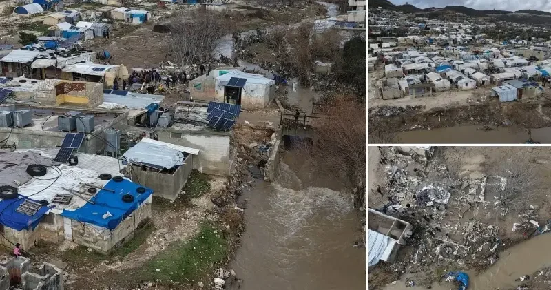 Şiddetli yağış İdlib’de yaşamı vurdu: 10 mülteci kampı sular altında kaldı Dünya Haberleri