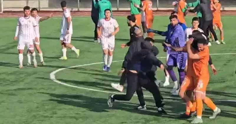 Kilis te Bölgesel Amatör Lig maçında kavga