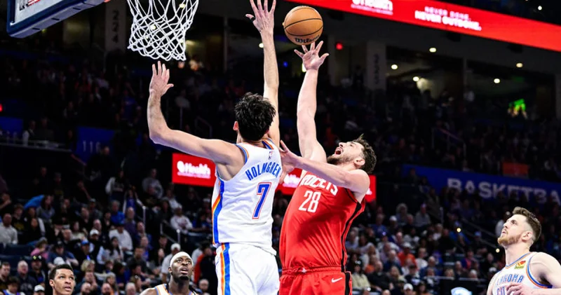 NBA de Alperen Şengün triple double yaptı, Houston, Oklahoma yı devirdi! Basketbol Haberleri