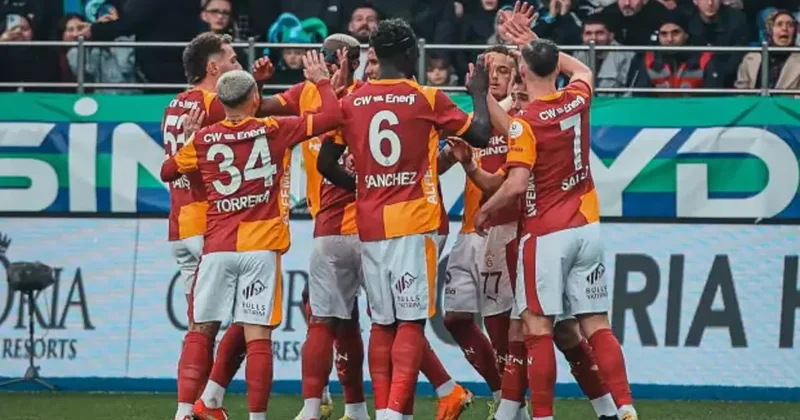Galatasaray 3 puana 3 golle uzandı: Ç. Rizespor için tehlike çanları