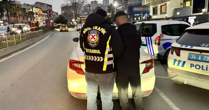 Kağıthane’de trafik güvenliğini tehlikeye düşüren sürücüye 83 bin TL ceza