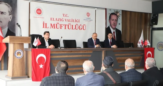 Elazığ da vaizlik hizmetleri ve sahada yürütülen çalışmalar görüşüldü Elazığ Haberleri