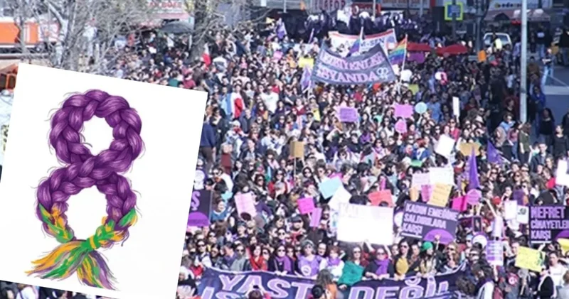 8 Mart pankartı terörle ilişkilendirildi: Polis yürüyüşe izin vermedi