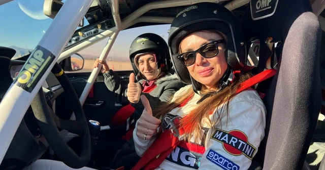 Nevşehir de 8 Mart Dünya Kadınlar Günü nde şalvarlı kadınlar co pilotluk yaptı Nevşehir Haberleri