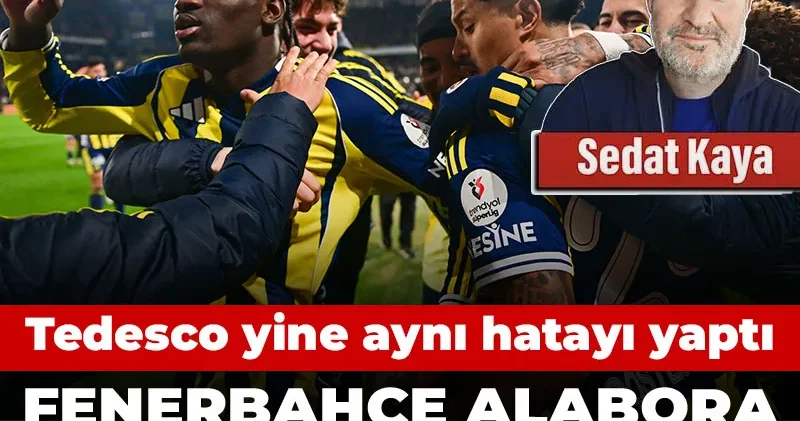 Fenerbahçe alabora olmaktan zor kurtuldu: Tedesco aynı hatayı yaptı
