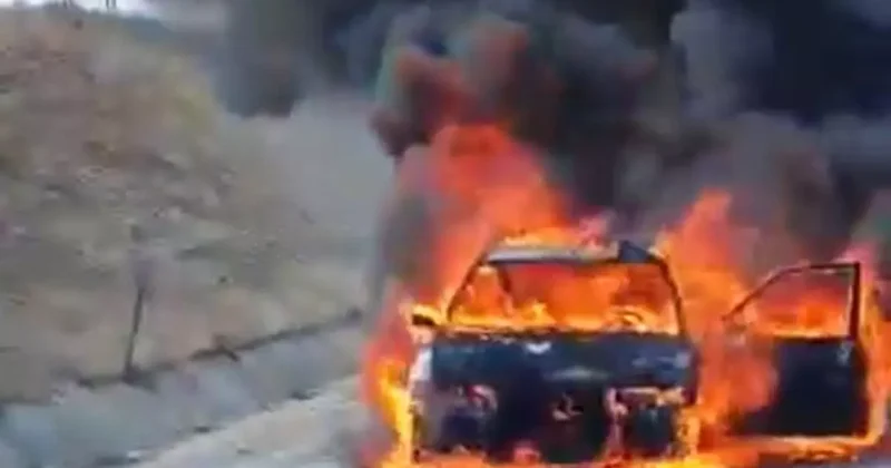 Böyle talihsizlik görülmedi! Yeni aldığı araç saatler içinde yanıp hurdaya döndü