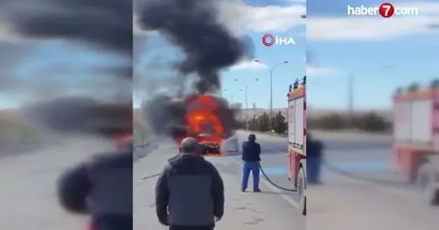 Talihsizliğin bu kadarı: Yeni araç yolda küle döndü