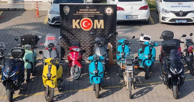 Sakarya merkezli 19 ilde motosiklet operasyonu