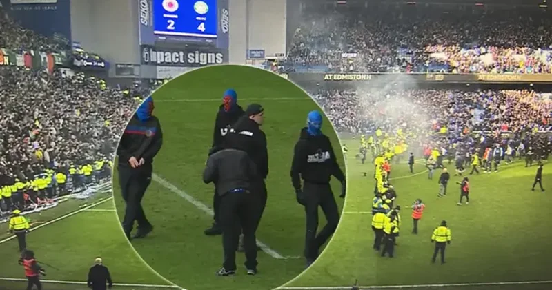 Rangers Celtic derbisinde holiganlardan maskeli saha işgali! Korku dolu anlar... Fanatik Gazetesi Futbol Haberleri Spor
