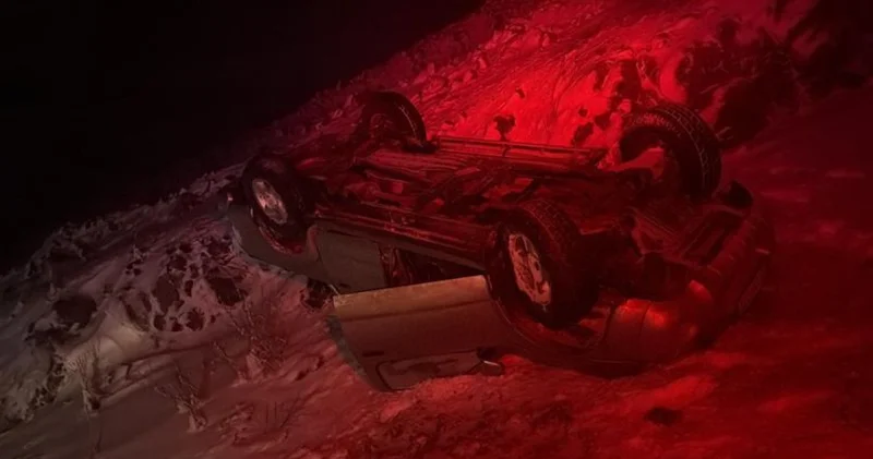 Şanlıurfa da şarampole devrilen otomobildeki 2 kişi yaralandı