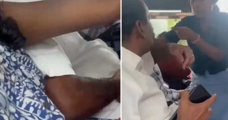 Otobüste infial yaratan görüntü! Genç kadının tepkisi sert oldu