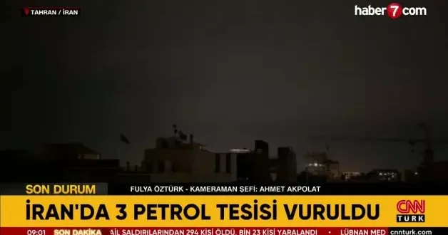 İran da bulunan Fulya Öztürk ün canlı yayında olduğu anlarda korkutan patlama