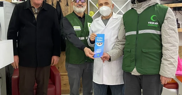 Yeşilay gönüllülerinden esnafa bağımlılıkla mücadele ziyareti Samsun Haberleri